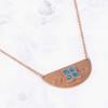 Dicksons Miracles Happen Butterfly Sky Blue Crystalized Pendant 20-22 Inch Gold Plated Charm Necklace in Jewelry Box - 2 of 4