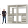 Aheaplus 72'' Set of 2 Freestanding Closet System with 6 Drawers and 4 Hanging Rods, Reversible Wardrobe with Shelves - 2 of 4