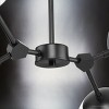 Urban Ambiance Luxury Minimalist Indoor Chandelier,  12''H x 16-1/2"W x 26-1/4''D,  Matte Black Finish, UHP4622 - 4 of 4