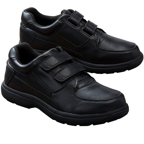 Men's Wide Width Double Adjustable Strap Comfort Walking Shoe - Big - 15 Ew, Black : Target