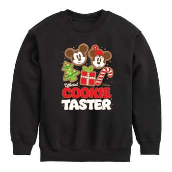 Boys' Disney Official Cookie Taster Fleece Pullover Sweatshirt - Black
