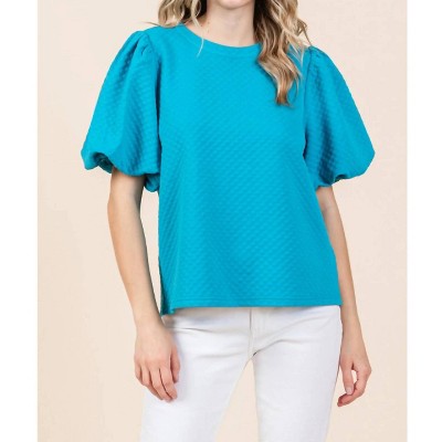 Women's Embossing Texture Top - Jodifl