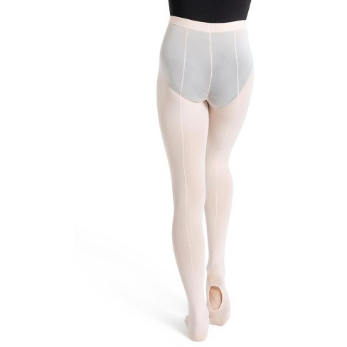 Capezio Ballet Pink Women's Ultra Soft Transition Tight With Back Seam,  Large/x-large : Target