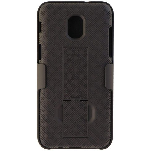 Verizon Shell Holster Combo For Galaxy J3 j3v 3rd Gen Black