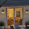 C Cattleya 2-Pack 14in Oil-Rubbed Bronze Outdoor Wall Lantern with Seeded Glass Shade - 3 of 4