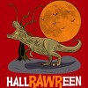 Junior's Design By Humans Halloween T Rex Hallrawreen Dinosaur Jurassic By RainforestRoom T-Shirt - 2 of 3