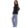 Just Love Ultra-Soft Womens Pajama Pant Set with Matching Socks with Sayings / Christmas Pajamas - 3 of 4
