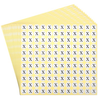 Unique Bargains Scrapbooking Crafts Round Self-Adhesive Alphabet Letter Stickers 15 Pcs