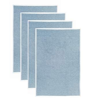 Set of 2 TEAL Blue Textured Terry Kitchen Towels by Kay Dee Designs