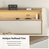 White Twin Daybed with Trundle, Charging Station & LED Lights - 3 of 4