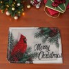 Unique Bargains Christmas Place Mats Flax Red White Green Black 11.8"x17.7" 2Pcs - 2 of 4