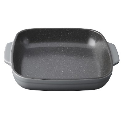 Gray Stoneware 2-Piece Baking Dish Set with Handles