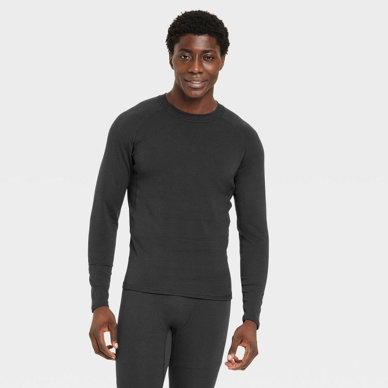 Men's Fitted Cold Mock Long Sleeve Athletic Top - All In Motion™, 1 of 4