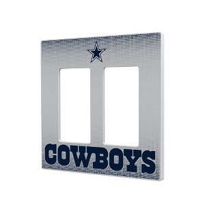 NFL NFC Teams Linen Hidden-Screw Light Switch Plate for Double Rocker - 1 of 4