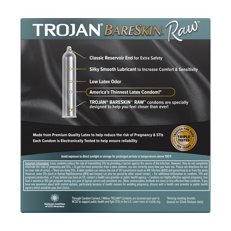 Trojan BareSkin Raw Condoms - 24ct, 3 of 8
