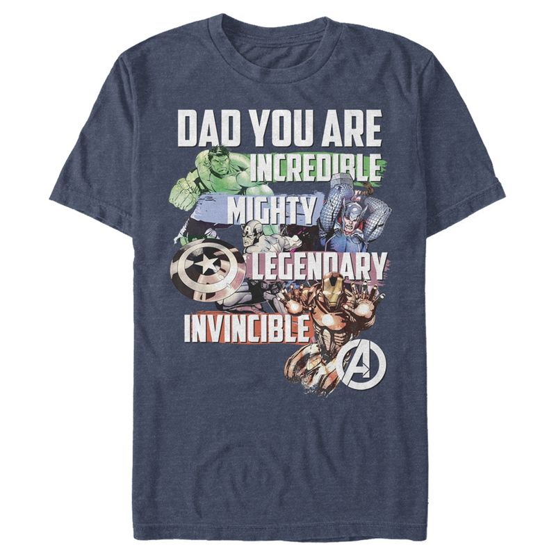 Men's Marvel Daddy You are Our Super Hero T-Shirt, 1 of 5