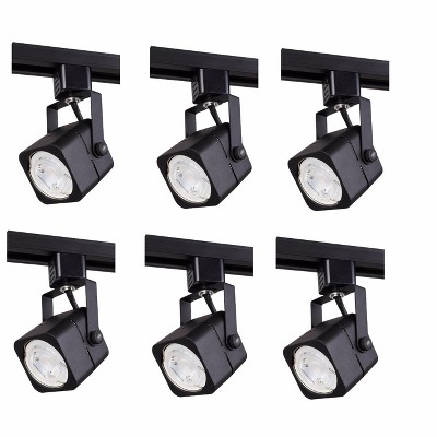 Elegant Lighting MATTE BLACK TRACK HEAD, 120V, FITS GU10, (LIGHT SOURCE NOT INCLUDED)L2.94 W2.31 H5.75 6 PACK