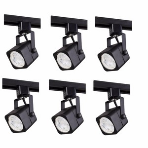 Elegant Lighting MATTE BLACK TRACK HEAD, 120V, FITS GU10, (LIGHT SOURCE NOT INCLUDED)L2.94 W2.31 H5.75 6 PACK - 1 of 1