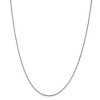 Black Bow Jewelry 1mm 14k White Gold Solid Classic Box Chain Necklace - 2 of 4