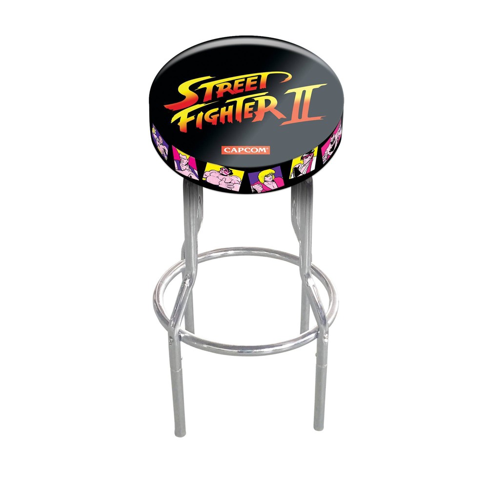 Photos - Chair Arcade1Up Capcom Street Fighter II Stool 