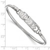 Black Bow Jewelry Sterling Silver Phi Sigma Sigma Greek Life Bangle Bracelet 8 Inch - 2 of 3