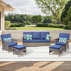 Buenhomino Outdoor Patio All-Weather Wicker Furniture Set - 4 of 4