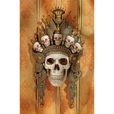 Design Toscano Balinese God of the After Life Sculptural Skull Wall Mask