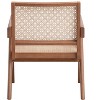 TIRAMISUBEST Rattan Accent Chair - Boho Woven Lounge Chair with Wooden Legs, Natural Finish for Living Room, Bedroom & Patio - 4 of 4