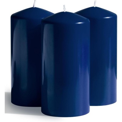 3x6 inch Pillar Candle Set of 3 - Large Pillar Candles Perfect for Any Occasion - Long Burning Candles Unscented