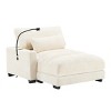 GDFStudio Rilara Modern Chenille Upholstered Recliner Chaise Lounge - 2 of 4