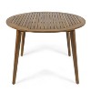 VYNXARIA acacia wood table£¬sturdy, timeless design and a water resistant finish,Teak - 3 of 4