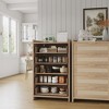 Rattan Accent 5-Drawer Dresser with Gold Handles, 45" Tall Wood Storage Chest Organizer for Bedroom and Closet - 3 of 4