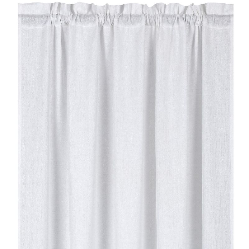Kate Aurora Living Textured Crepe Sheer Single Window Curtain Treatments And Valances, 1 of 7