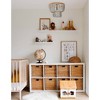 Wood Bead/Metal Semi Flush Light Gray - Storied Home - image 3 of 4