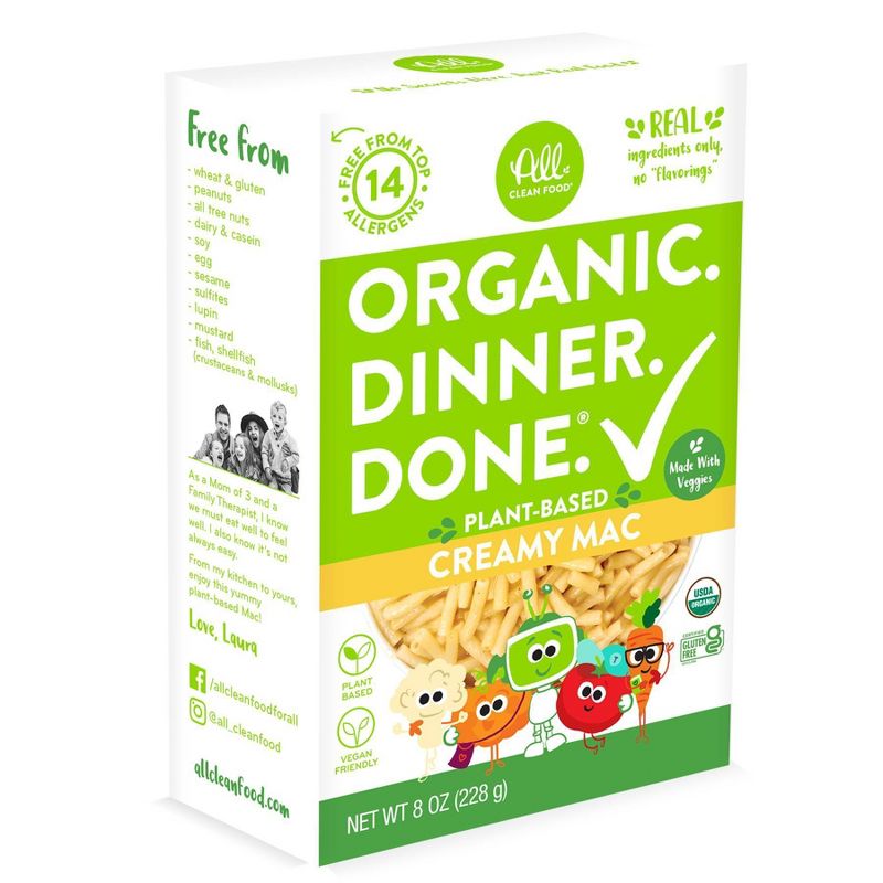 All Clean Food Organic Creamy Mac Gluten Free - 7.6oz, 4 of 6