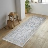 LunaLulinlk White Polyester Multi 5 ft. 3 in. x 7 ft. Area Rug - 2 of 4