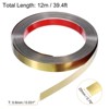 Unique Bargains Self-Adhesive Stainless Steel Mirror Finish Peel and Stick Wall Trim - 2 of 4