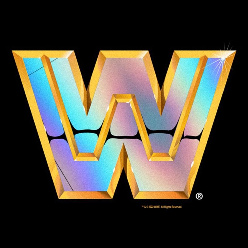 Men's WWE Wrestlemania Gold Shiny Logo T-Shirt, 2 of 6