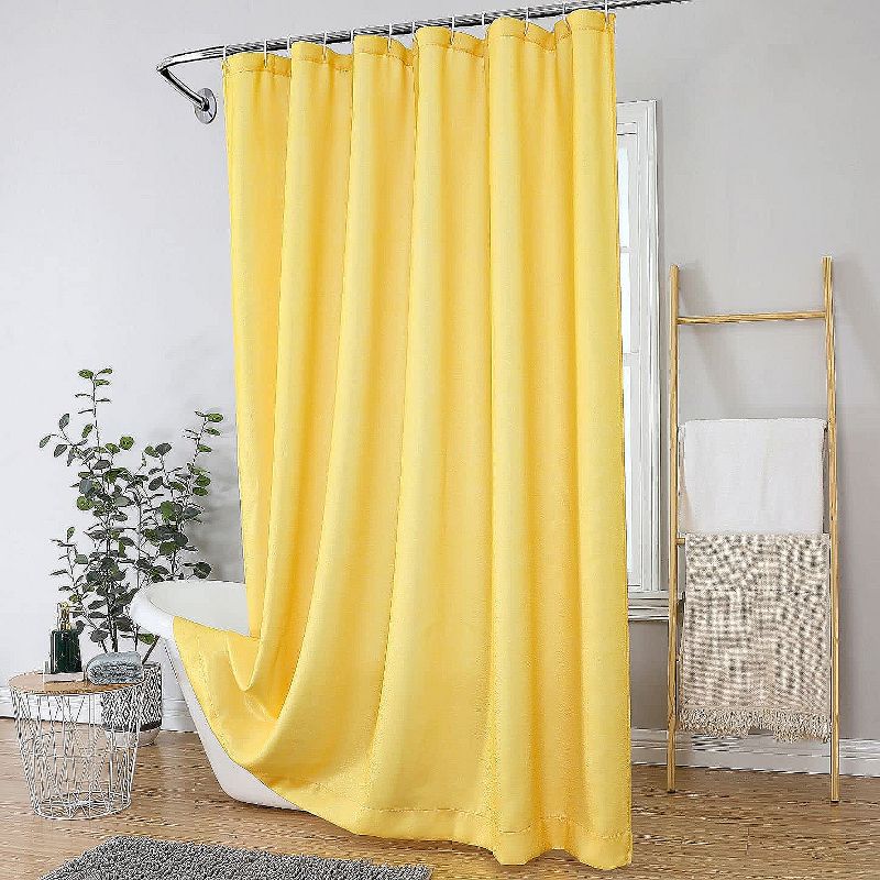Kate Aurora Serena Elegant Jacquard Woven Fabric Shower Curtain - Standard Size, 1 of 7
