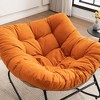 Kumasinova Ultra Plush Chenille Upholstered Rocking Chair,Versatile Accent Glider&Patio Egg Chair for Living Room,Porch,350lbs Max - 2 of 4