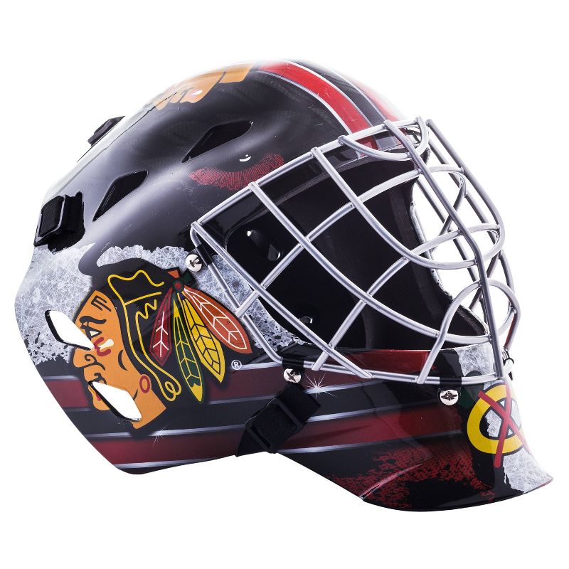 NHL Chicago Blackhawks Franklin Sports Goalie Helmet, 4 of 6