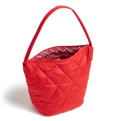 Vera Bradley Women's Outlet Ultralight Slouchy Bucket Shoulder Bag Goji Berry Red — фото 2