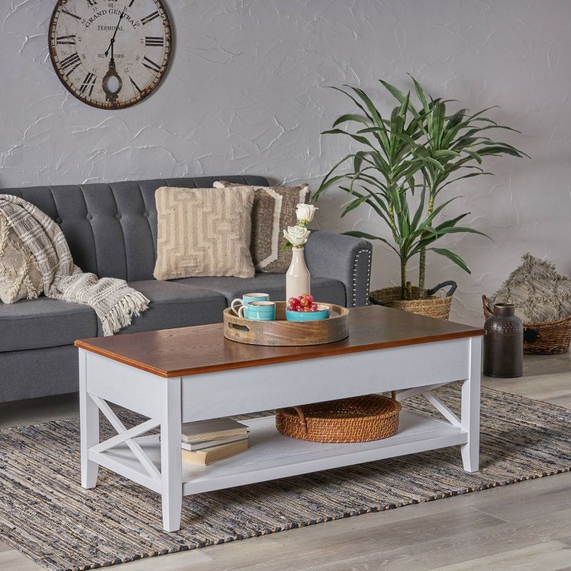 Decatur Farmhouse Lift Top Coffee Table - Christopher Knight Home, 3 of 11