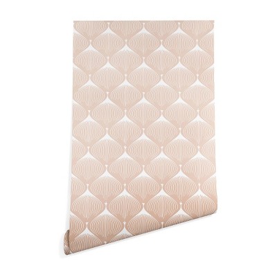 Caroline Okun Pale Pink Spring Bulbs Wallpaper Pink - Deny Designs