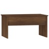 vidaXL Coffee Table Brown Oak 31.5"x19.9"x16.3" Engineered Wood - 3 of 4