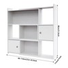 YIYIBYUS 3-Tier Bookshelf, Stretchable Bookcase, Modern Desktop Storage Rack - 4 of 4