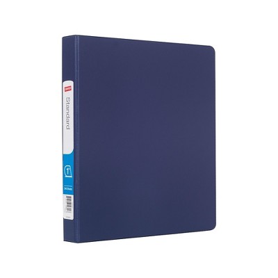 Staples Standard 1" 3-Ring Non-View Binder Blue (26408-CC) 82636