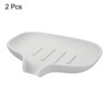 Unique Bargains Bathroom Kitchen Sink Silicone Anti-slip Self-Draining Soap Dish - 3 of 3