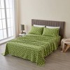 100% Turkish Cotton Flannel Printed Sheet Set - Isla Jade - 2 of 4