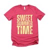 Simply Sage Market Sweet Summer Time Block Distressed Short Sleeve Tee - 2 of 4